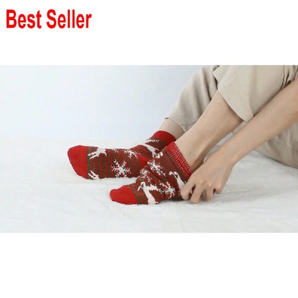 Thick Warm Cozy Crew Socks Winter Boot Socks Ultra Plush Fuzzy Minimal - Picture 8 of 8